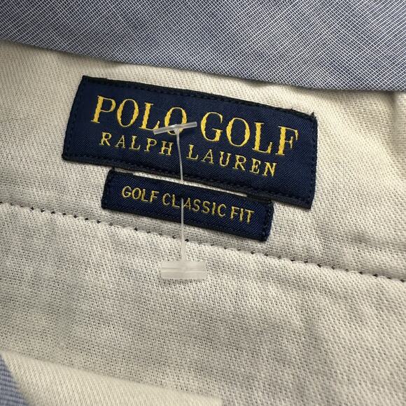 Polo Golf Ralph Lauren Houndstooth Seersucker Shorts Men's Size 40 Blue Crest - Picture 5 of 10